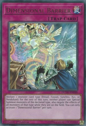 Dimensional Barrier (DUDE-EN048) - Duel Devastator 1st Edition-1