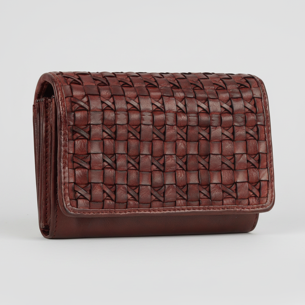 MET Women’s Leather Crosswoven Wallet-4