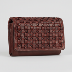 MET Women’s Leather Crosswoven Wallet-4
