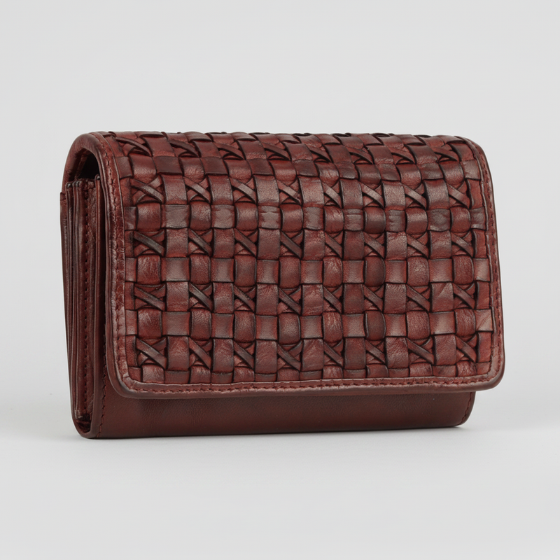 MET Women’s Leather Crosswoven Wallet-4