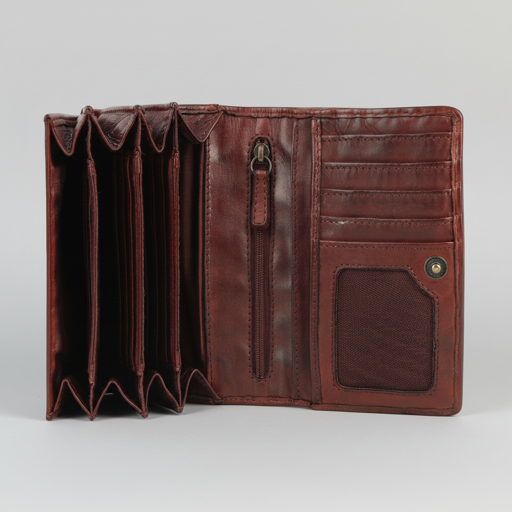 MET Women’s Leather Crosswoven Wallet-6