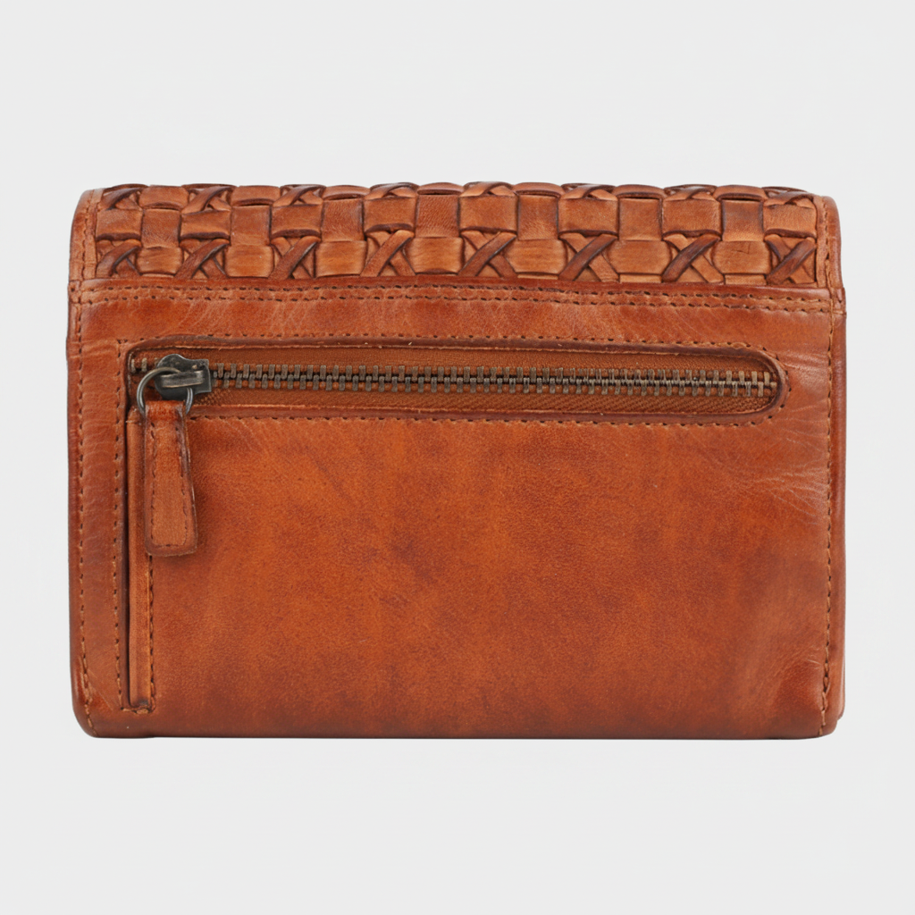 MET Women’s Leather Crosswoven Wallet-2