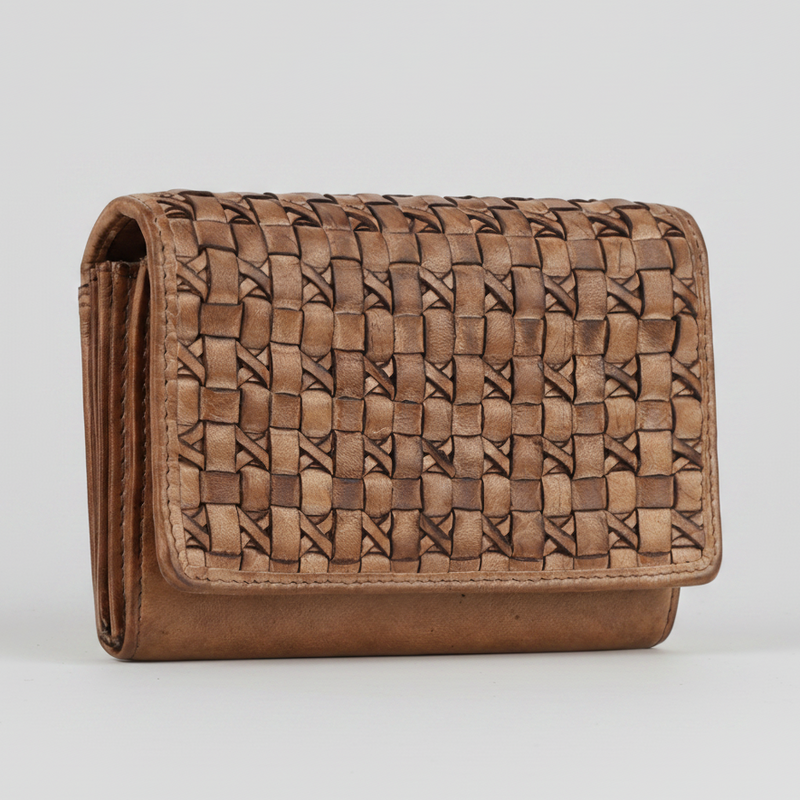 MET Women’s Leather Crosswoven Wallet-10