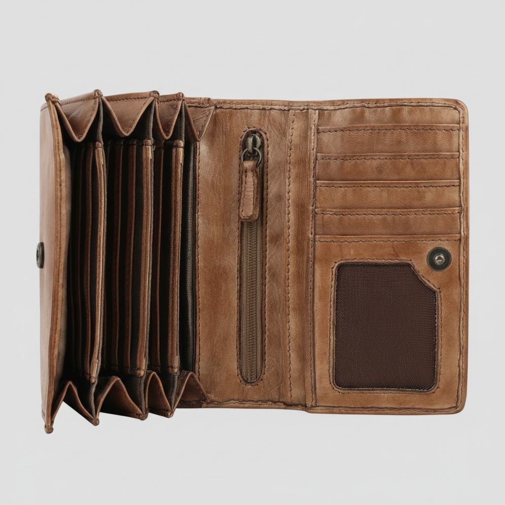 MET Women’s Leather Crosswoven Wallet-12