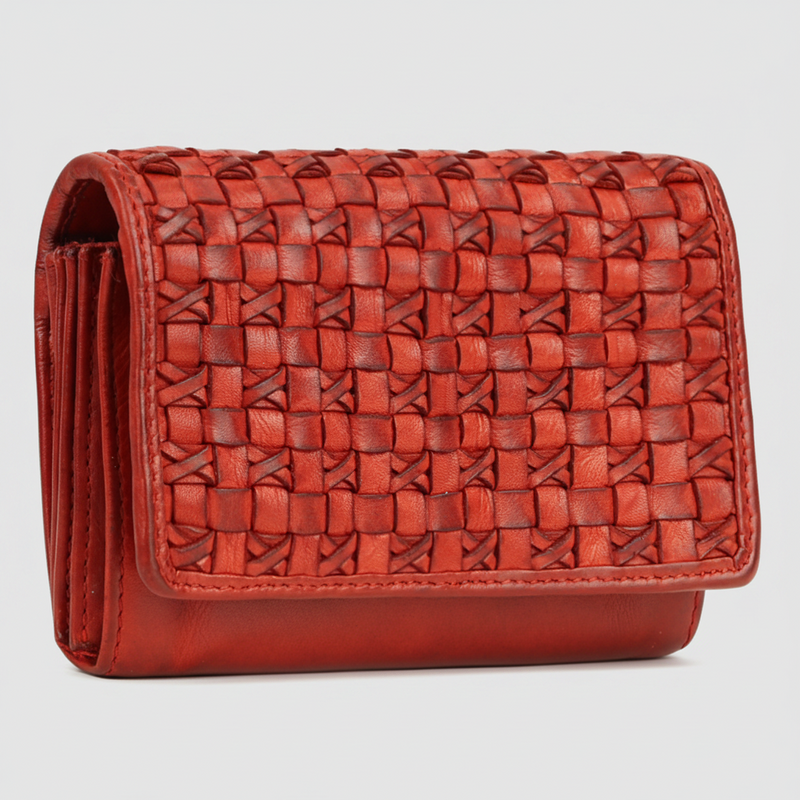 MET Women’s Leather Crosswoven Wallet-7