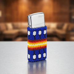Feathers Beaded Lighter Case-2