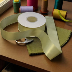 Satin Ribbon Double Face Lemon #614 -3.8 cm Wide-2