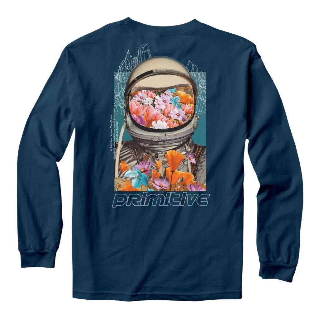 Primitive 'Contact' L/S Tee - Harbor Blue-2