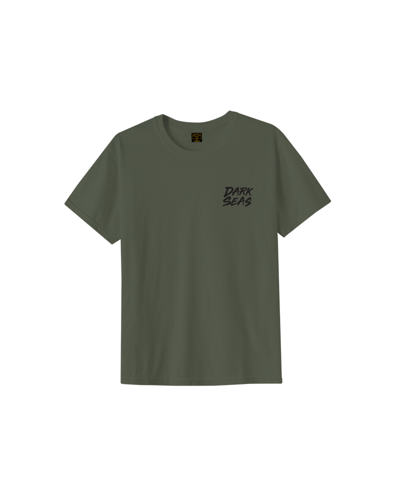 Dark Seas 'Small Mouth' Tee - Bronze Green-1