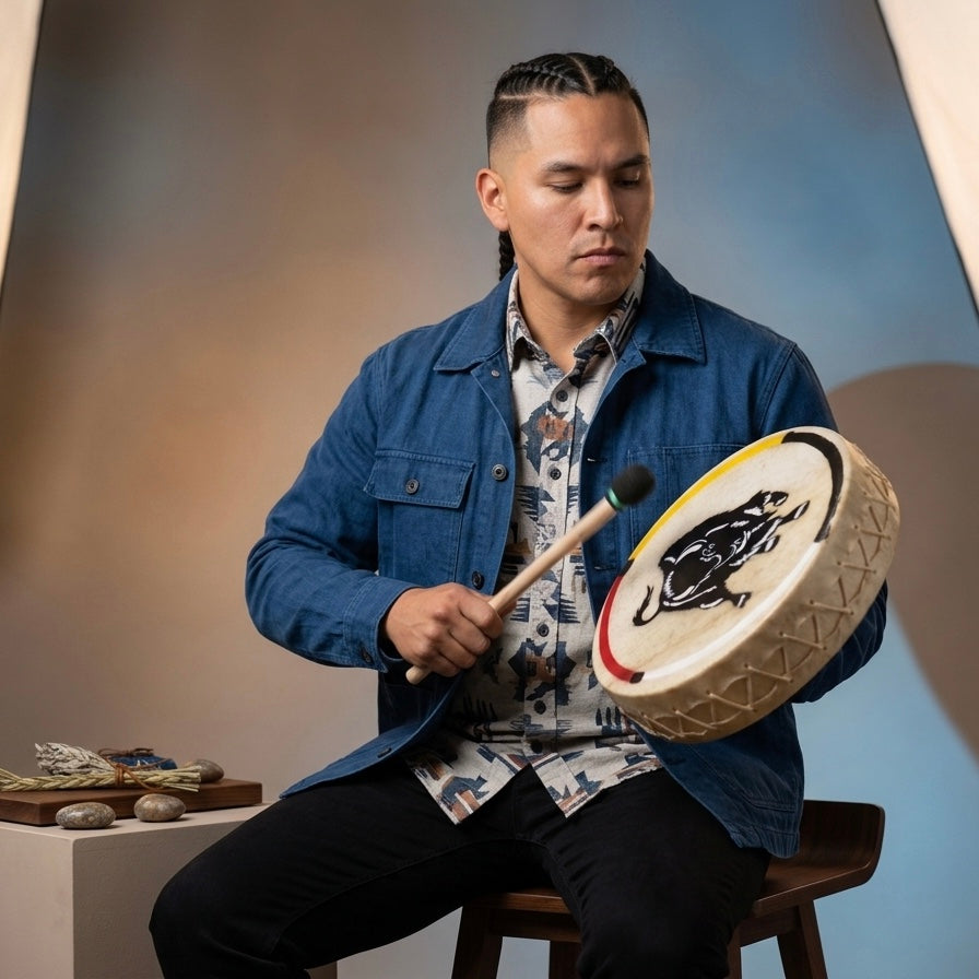 Buffalo 8” Hand Drum-3