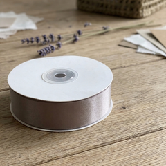 30 Meter Double Face Dark Grey #017 Ribbon Roll-1
