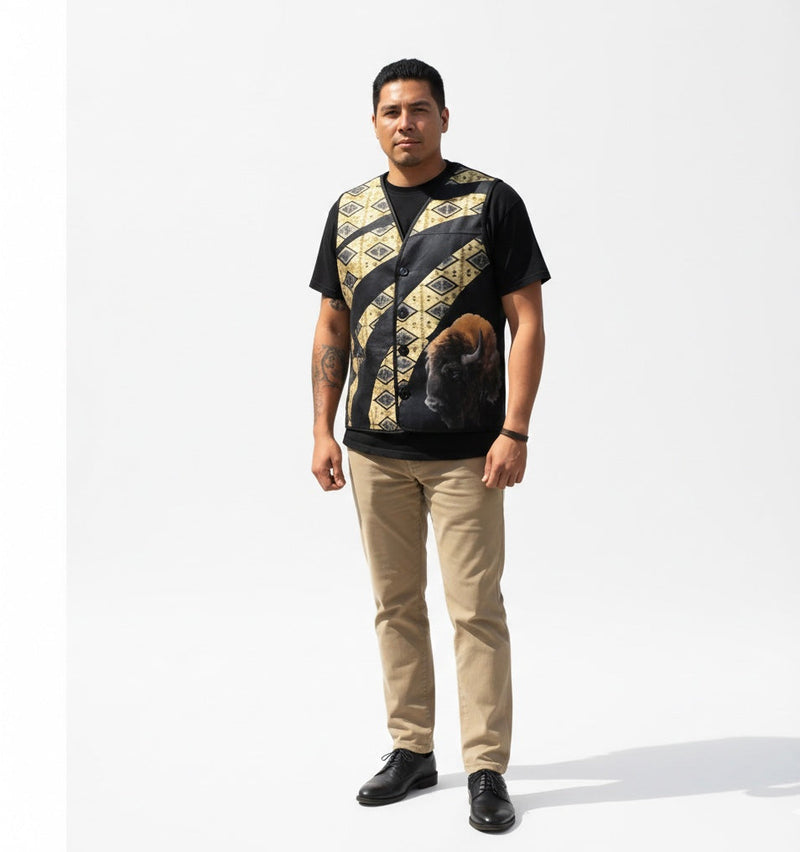 Buffalo Native Vest (Black Olive)-1