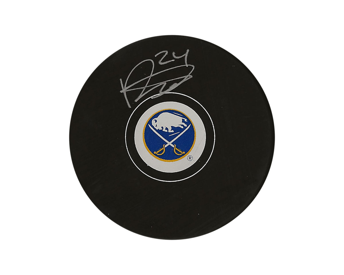 Palet de hockey autographié Dylan Cozens Buffalo Sabres modèle autographe