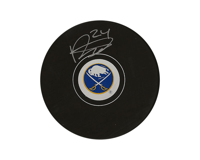 Palet de hockey autographié Dylan Cozens Buffalo Sabres modèle autographe-1