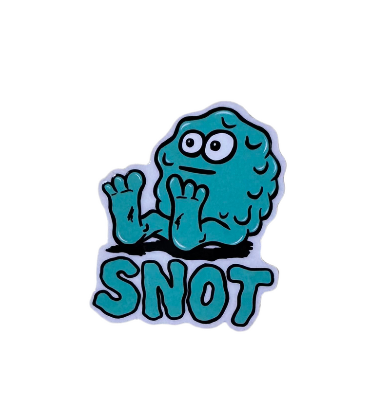 Snot Wheels Co. 'Little Guy' Sticker - Tiffany Blue-1
