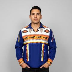 Ribbon Shirt with Horses-4