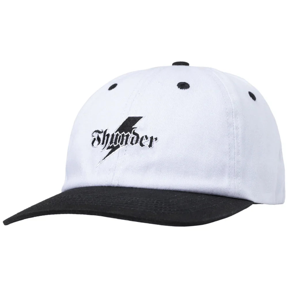 Thunder 'Bolt Script' Snapback Cap - White/Black-1