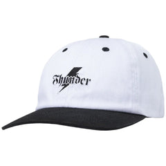 Thunder 'Bolt Script' Snapback Cap - White/Black-1