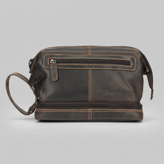 Greenwood Leather Travel Toiletry Bag-8