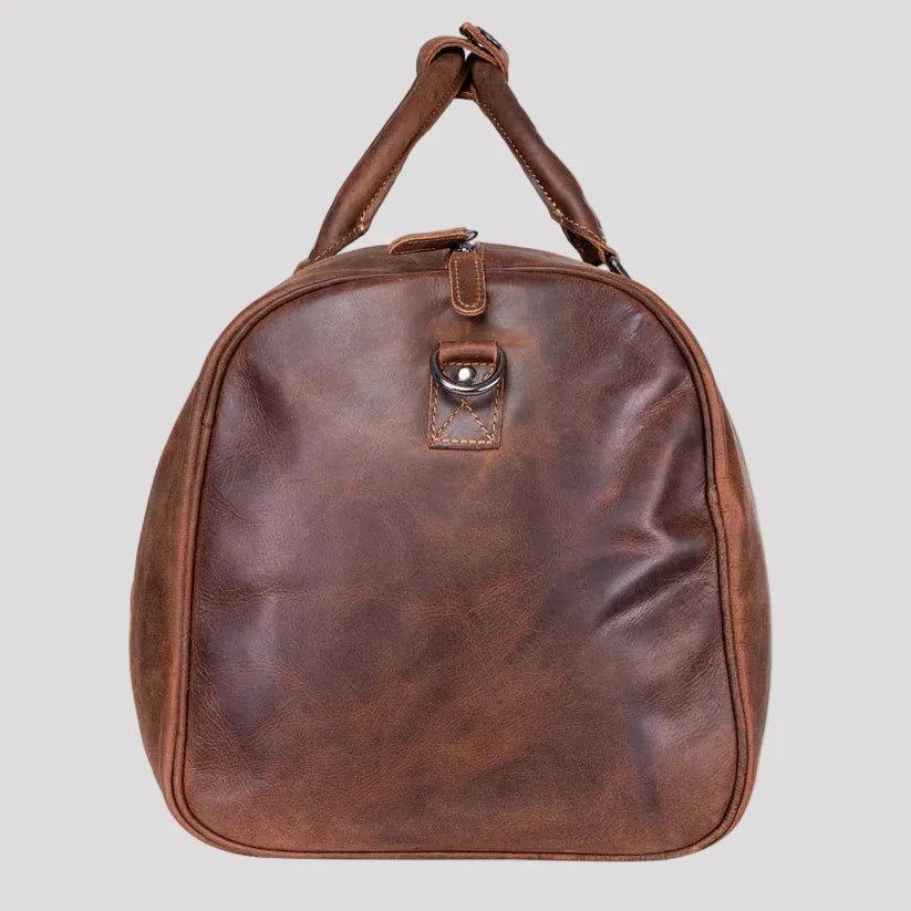 Greenwood Leather Overnight Travel Duffle Bag. Premium Weekender & Gym Companion-5