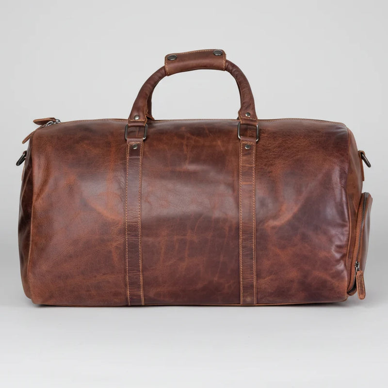 Greenwood Leather Overnight Travel Duffle Bag. Premium Weekender & Gym Companion-6