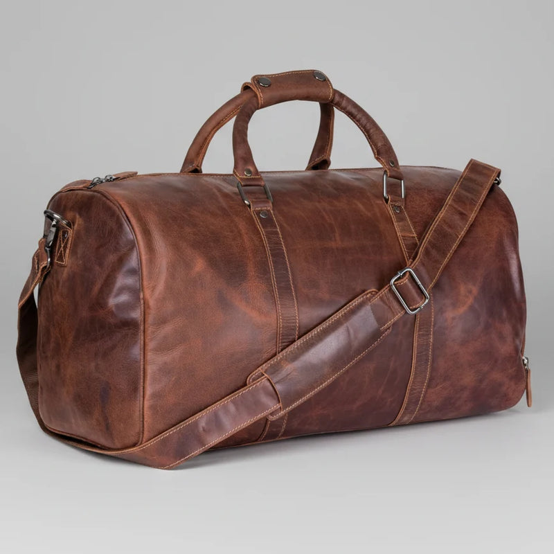 Greenwood Leather Overnight Travel Duffle Bag. Premium Weekender & Gym Companion-3