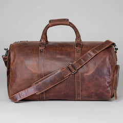 Greenwood Leather Overnight Travel Duffle Bag. Premium Weekender & Gym Companion-7