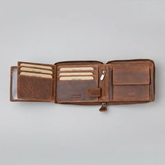 Greenwood Men's RFID Zip Around Wallet-6