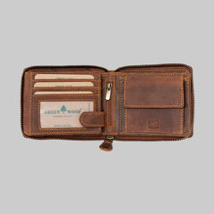 Greenwood Men's RFID Zip Around Wallet-8
