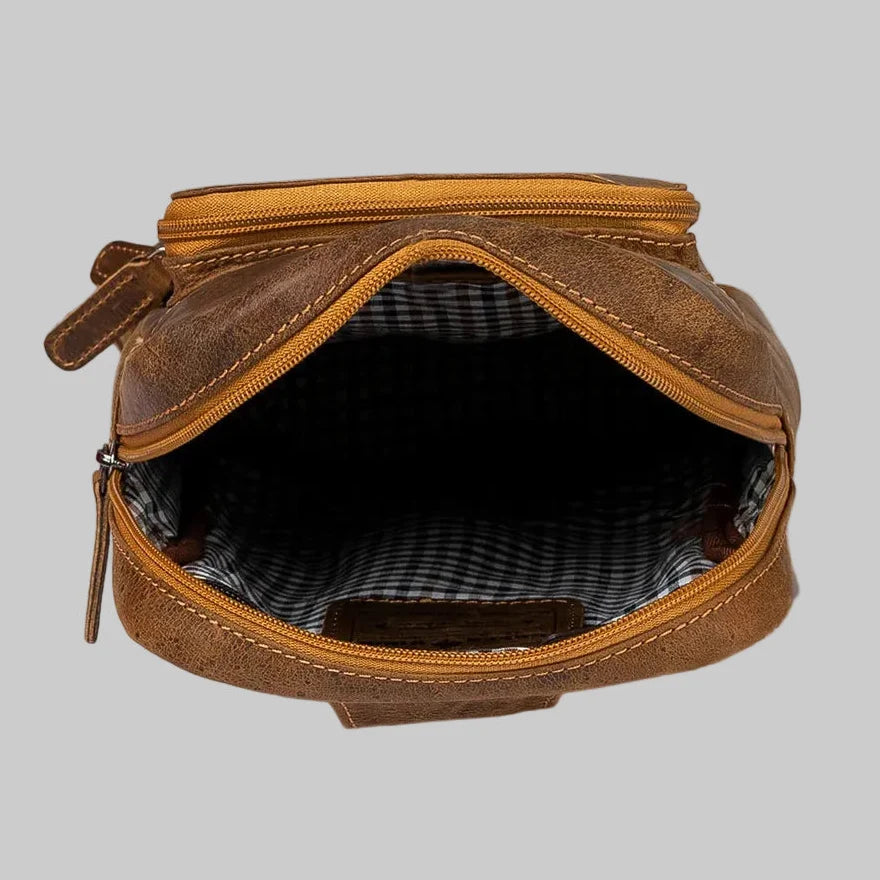 Greenwood Leather Hamilton Crossbody Bag Backpack-18