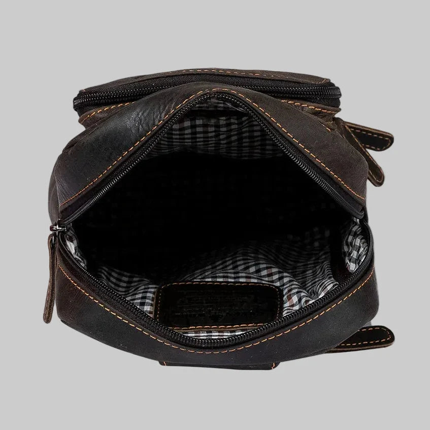Greenwood Leather Hamilton Crossbody Bag Backpack-13