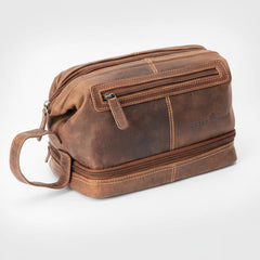 Greenwood Leather Travel Toiletry Bag-6
