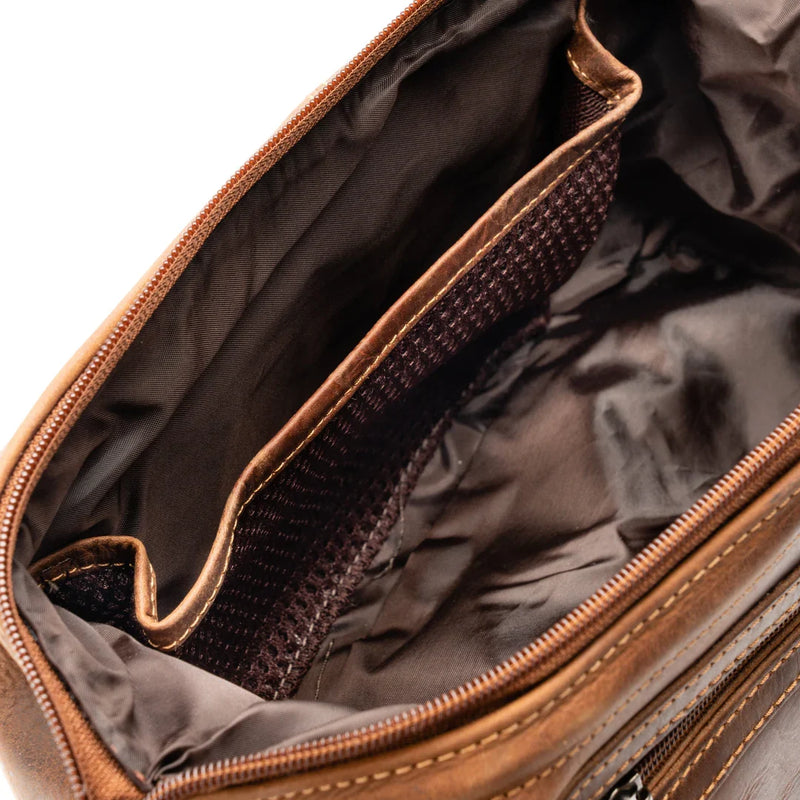 Greenwood Leather Travel Toiletry Bag-4