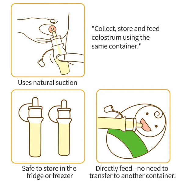 Silicone Colostrum Collector Set 4ml (Pre-Sterilised) | Haakaa-4