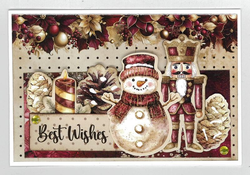 3Quarter Designs Sugarplum Wreath  6x4 Card Pack-6