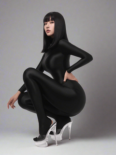 Spandex Nylon Full Bodysuit Back Zipper Zentai Shinny Cosplay Jumpsuit-3