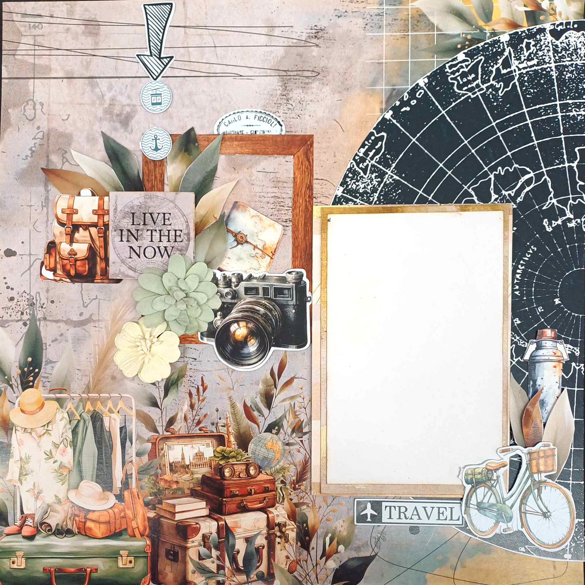 3Quarter Designs Adventures Return 12x12 Design Paper & Diecuts Set-7