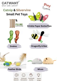 Catnip/Silvervine Small Pet Toys-2