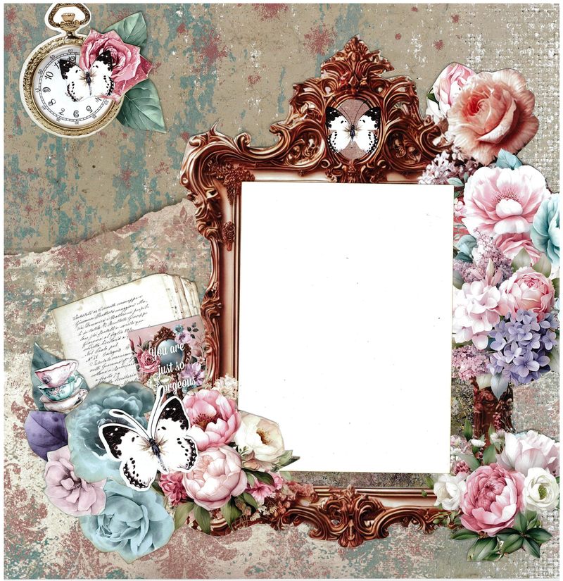 3Quarter Designs Positivi-Tea 12x12 Design Paper & Diecuts Set-7