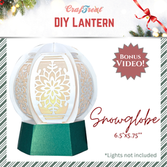 Lanterne en papier DIY CrafTreat - Boule à neige-10