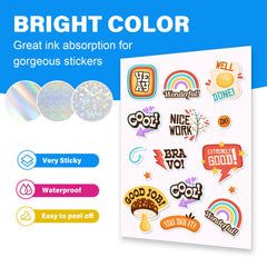 TeckWrap Inkjet Printable Sticker Vinyl - Matte or Gloss (15 PCS)-6