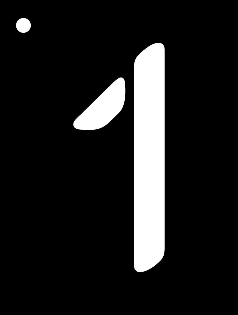 Mini Stencil Numbers-12