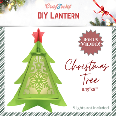 CrafTreat Lanternes en papier à faire soi-même - Sapin de Noël-9
