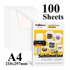 TeckWrap Sublimation Paper 8.3"X 11.7" For Inkjet Printer (100sheets)-1