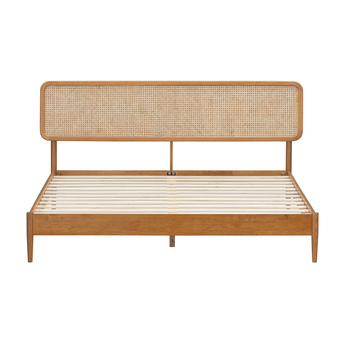 Estructura de cama de ratán natural Lupin-10