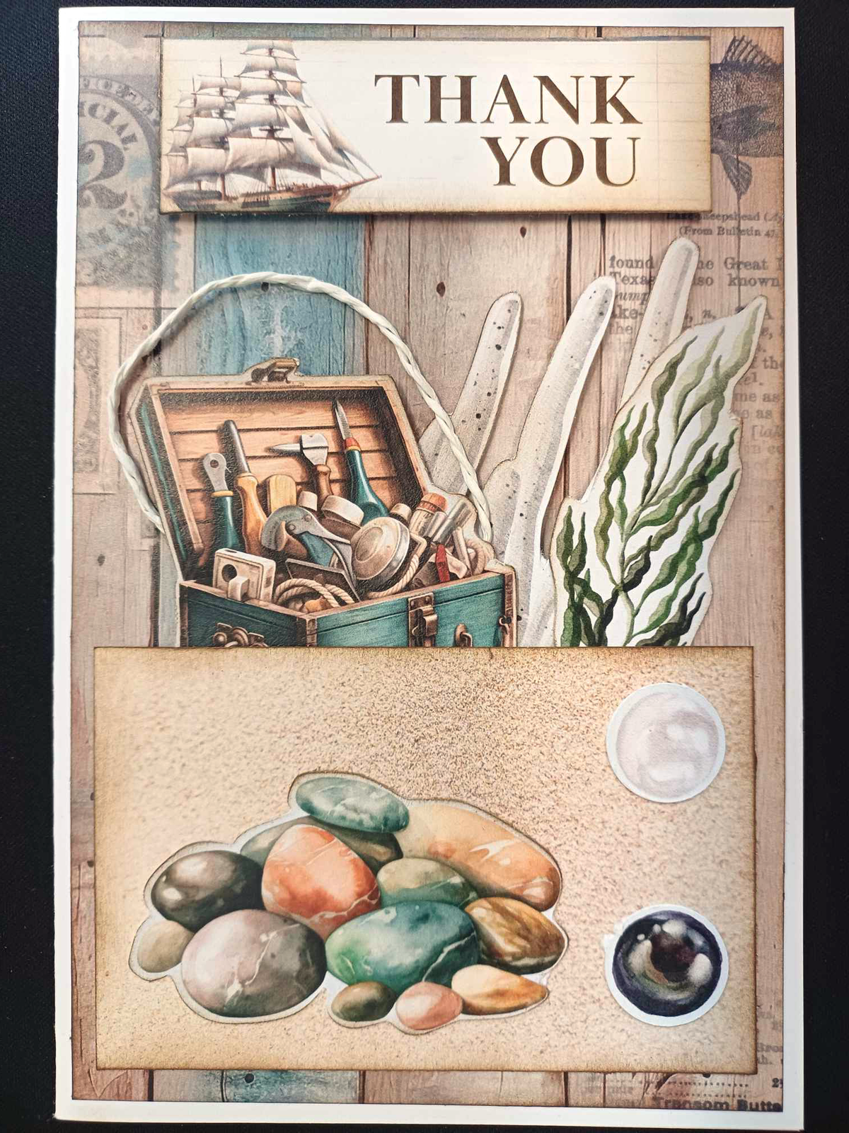 Paquete de tarjetas de 6x4 Maritime Tides de 3Quarter Designs-6