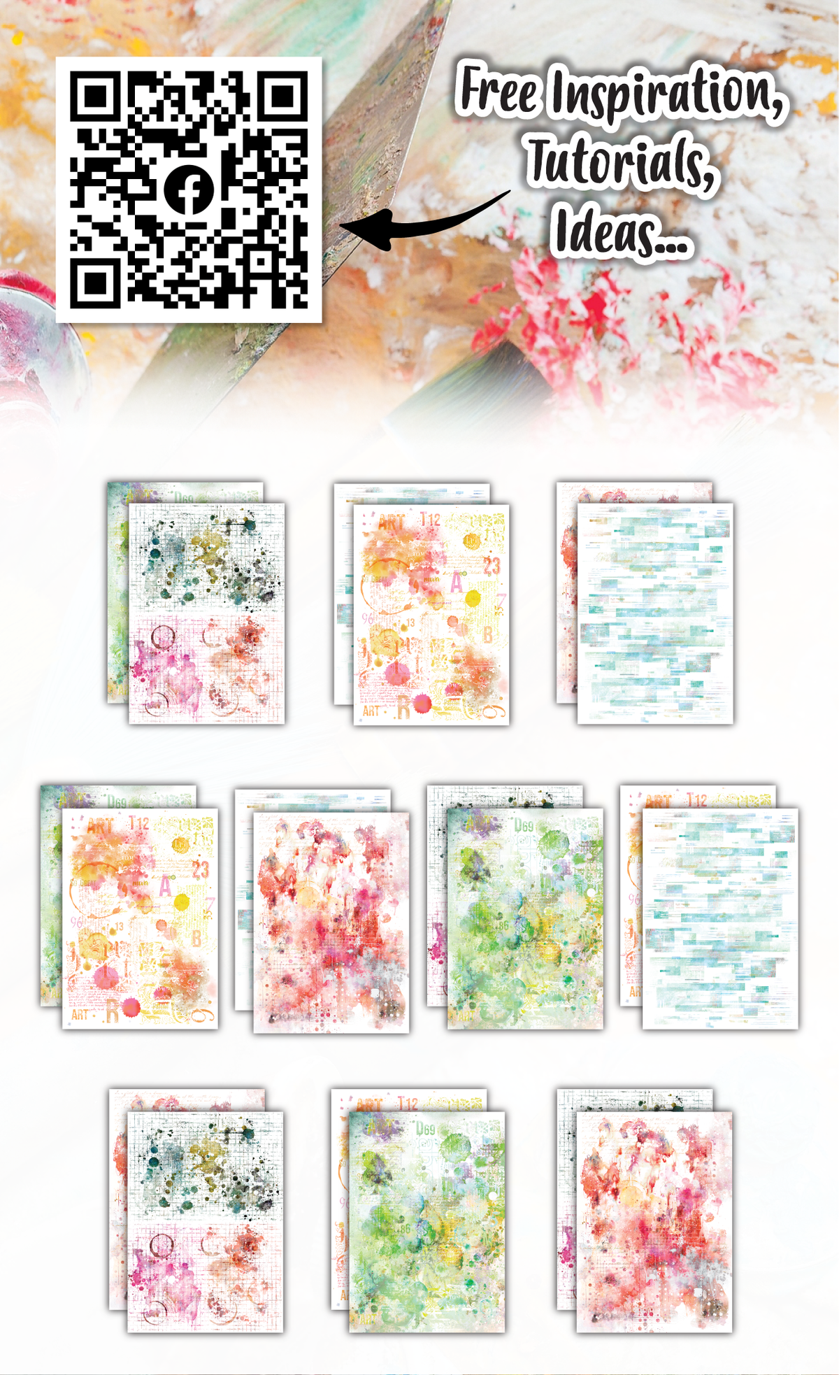 AALL and Create - A6 Design Paper - Vivid Vortex-2
