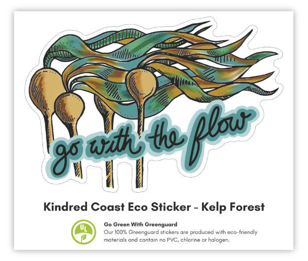 GO WITH THE FLOW Eco Vinyl Stickers-2