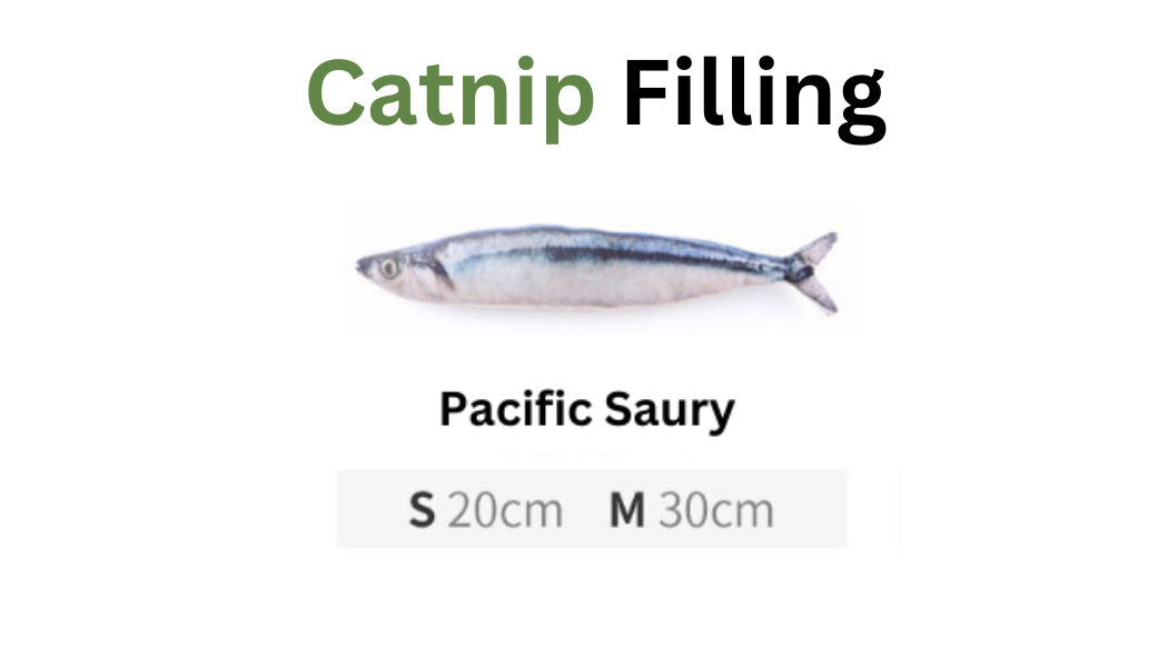 100% Silvervine/Catnip Filled Fish Cuddle Toy-6