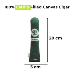 100% Catnip/Silvervine Filled Canvas Cigar-4